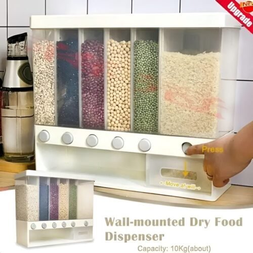 6 Grid Kitchen Dry Food Dispenser - Image 7