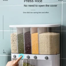 6 Grid Kitchen Dry Food Dispenser