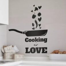 Cooking Is Love Wall Stickers For Kitchen