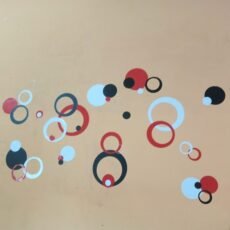 Vinyl Wall Art Stickers (15 Rings+15 Dots