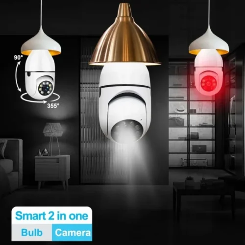 Bulb Camera 1080p Wifi 360 Degree Panoramic Night Vision - Image 5