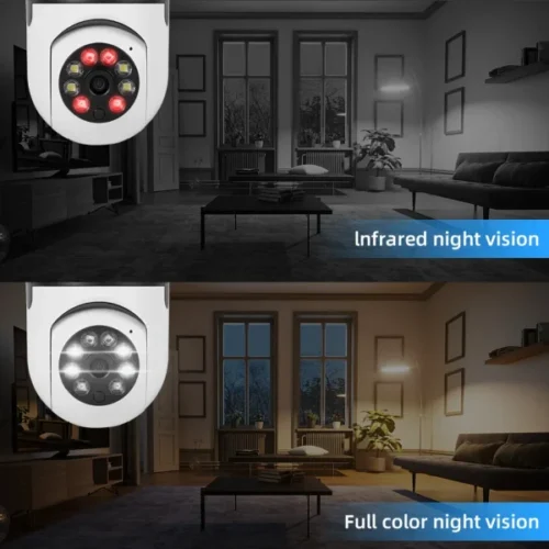 Bulb Camera 1080p Wifi 360 Degree Panoramic Night Vision - Image 6