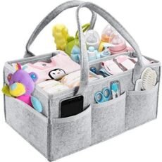 Baby diaper organizer with multiple pockets