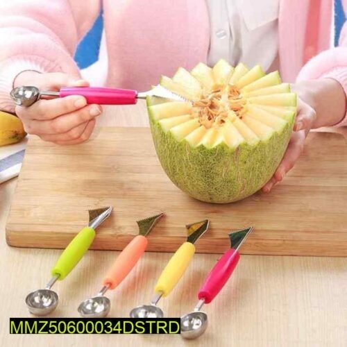 Pack of 2 vegetables and fruits cutting and craving knife - Image 3